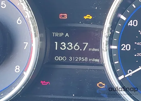 2012 Hyundai Sonata Se из США, поврежденный, VIN 5NPEC4AC9CH433238